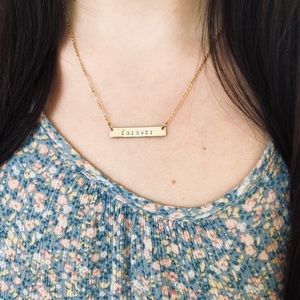 Gold plated “forever” necklace!